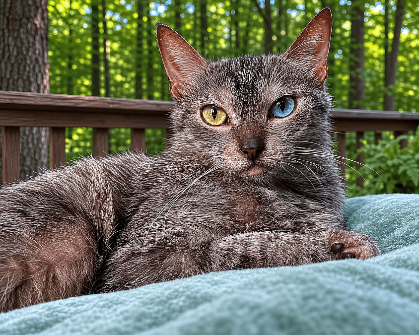 Maizie - Odd Eyed Tabby Lykoi Female